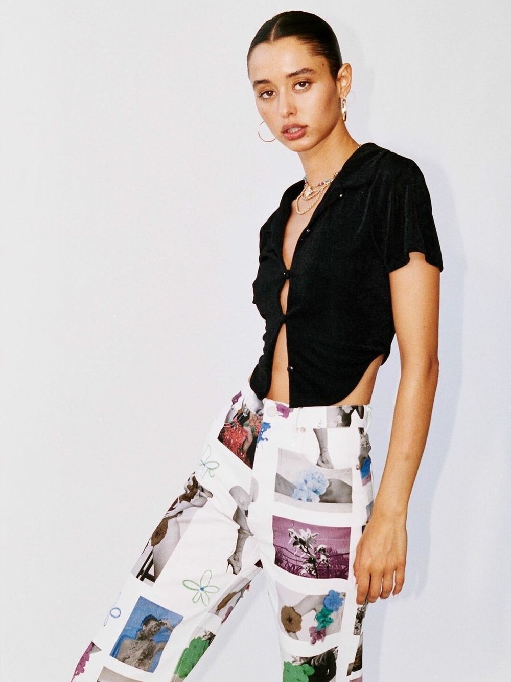 With Jéan Tess Short Sleeve Top